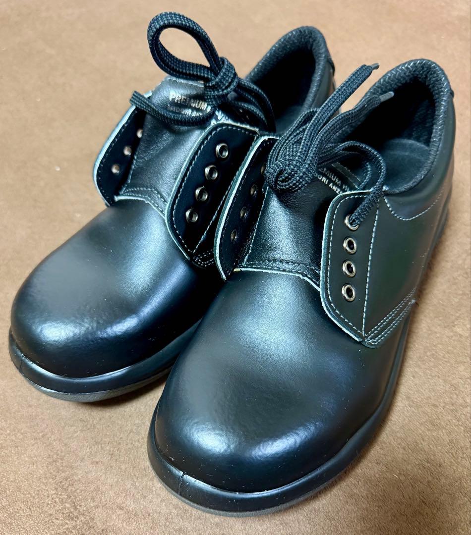 MIDORI 安全靴 黒本革24.5cm PRM210静電靴ミドリ　新品