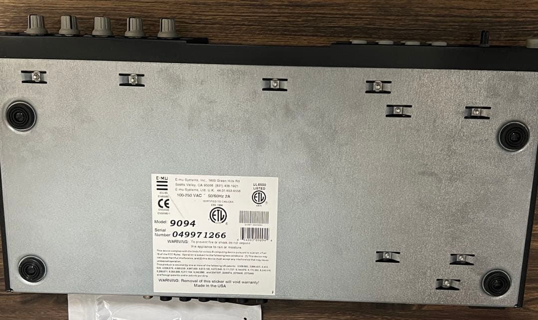 即配送 E-mu Systems Proteus 2000 電源コードセット - メルカリ