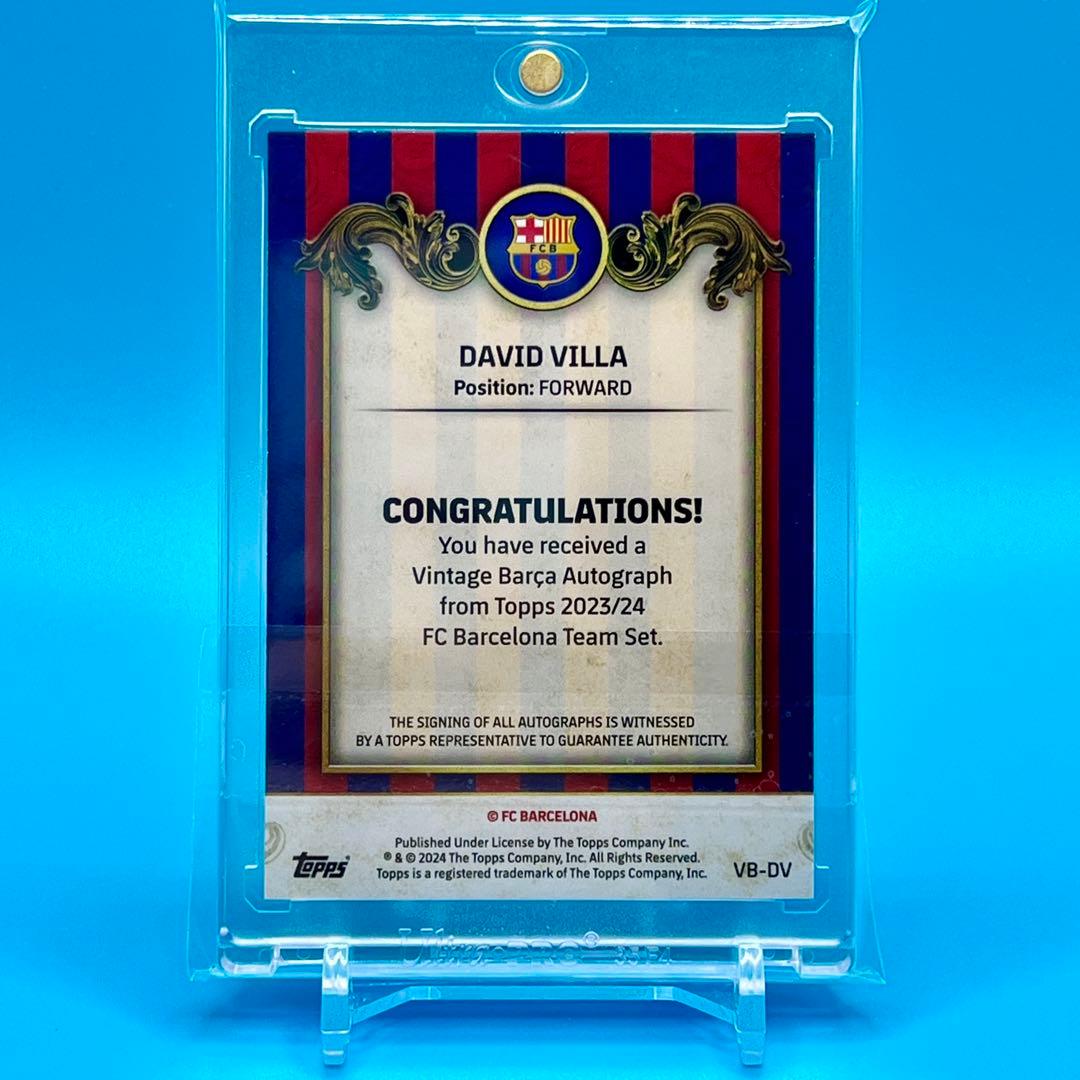TOPPS DAVID VILLA ダビド ビジャ 直筆サイン 世界50枚限定 - メルカリ