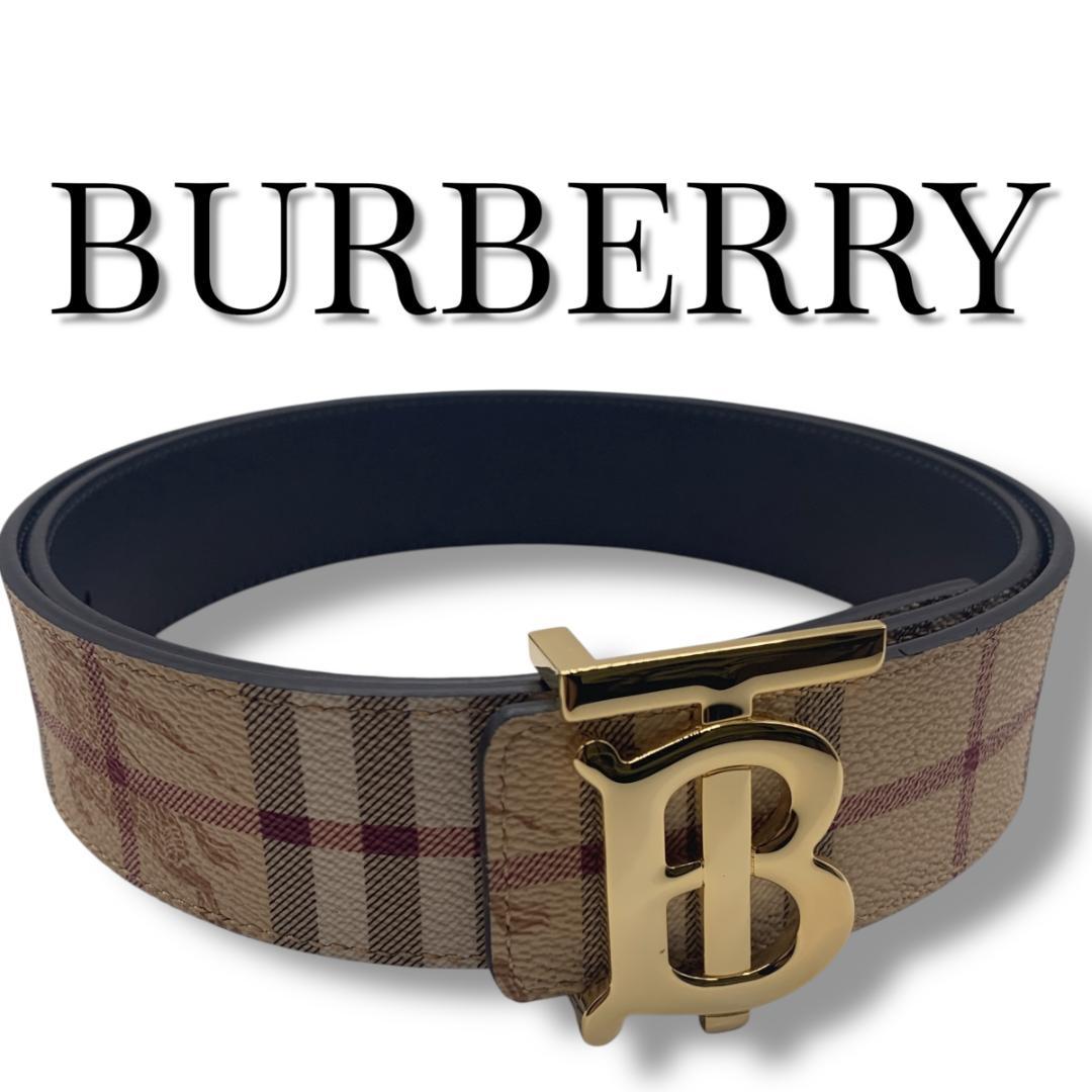 美品☆Burberry バーバリー ベルト リバーシブル92-102cm - メルカリ
