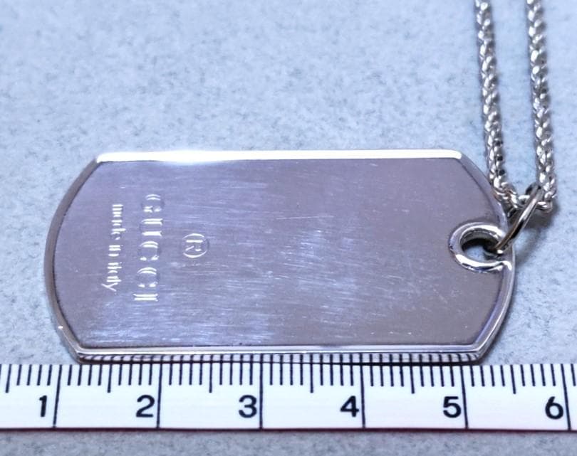 Gucci グッチ SV925 ドックタグ ネックレストップ 39972 - メルカリ