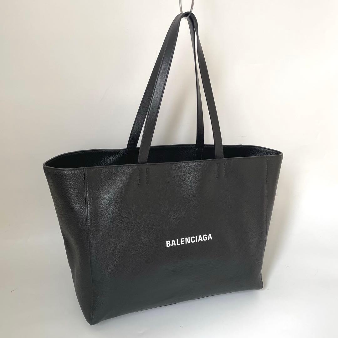 極美品】バレンシアガ イーストウエスト トートバッグ レザー 黒