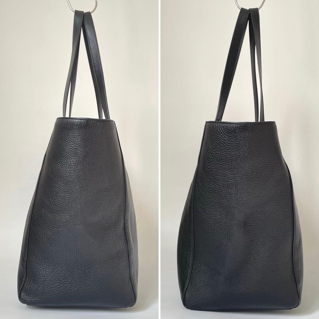 極美品】バレンシアガ イーストウエスト トートバッグ レザー 黒