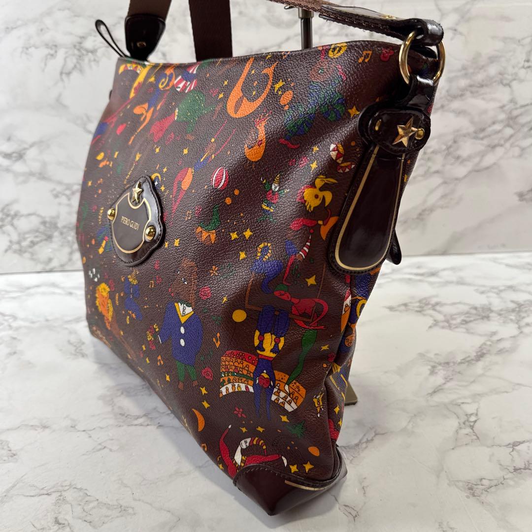 訳あり PIERO GUIDI ピエログイディ PVCレザー ショルダーバッグ