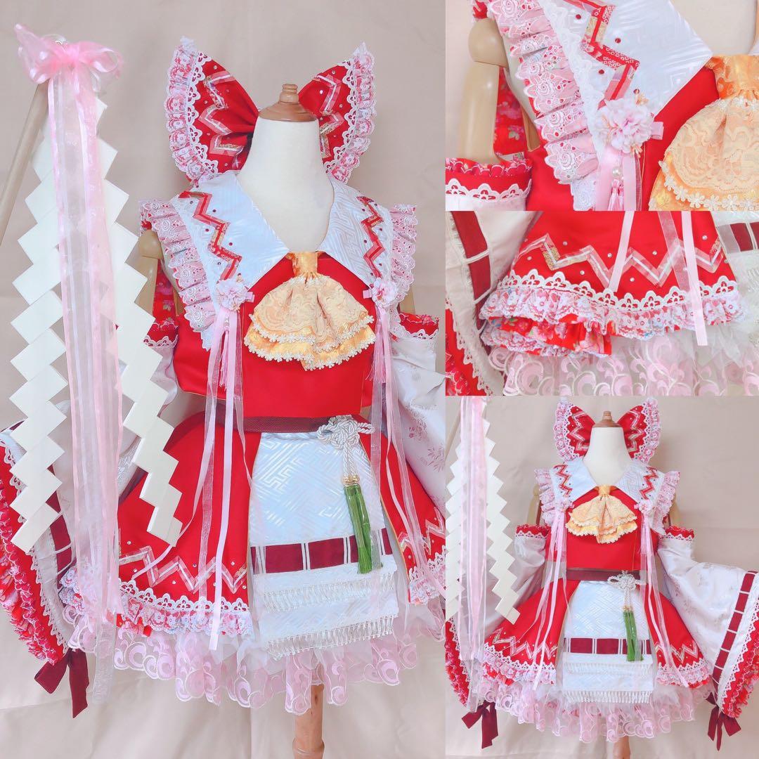 博麗霊夢 コスプレ衣装 東方Project 東方project 博麗霊夢 コスプレ衣装 パーティー イベント 舞台服