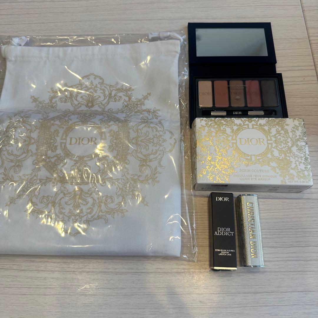 【新品未使用】Dior アイシャドウパレット & リップケース ノベルティ2点