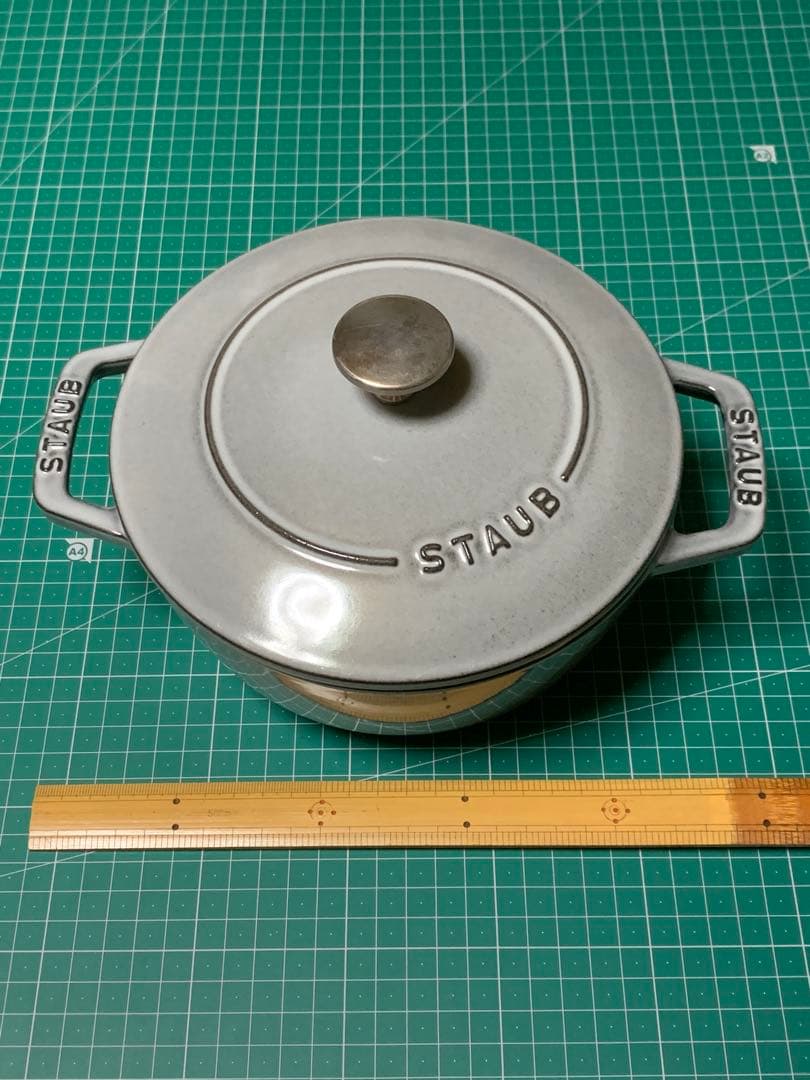 ストウブ　ワナベ　グレーM 18cm 楽天市場】【公式】【生涯保証】 ストウブ ワナベ M グレー 18cm STAUB