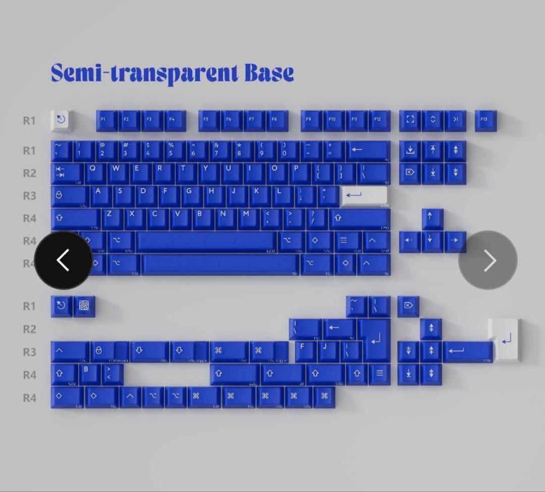 キーボード PBTfans  Blue R3 Basekit PBTfans Klein Blue R3 – KBDfans® Mechanical Keyboards Store