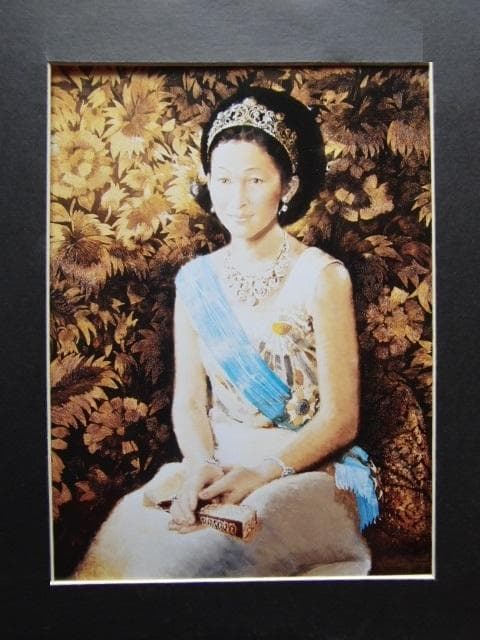 宮永岳彦、【皇太子妃時代の皇后陛下御肖像】、希少画集画より、新品高級額装付 宮永岳彦「凰」買取実績｜【公式】美術品・絵画買取センター