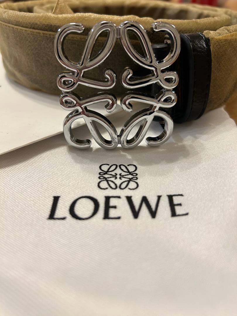 【新品未使用】LOEWE アナグラムベルト レザー 85サイズ Brand Max】ルイヴィトン・ヴィトン・エルメス・シャネル・カルティエ