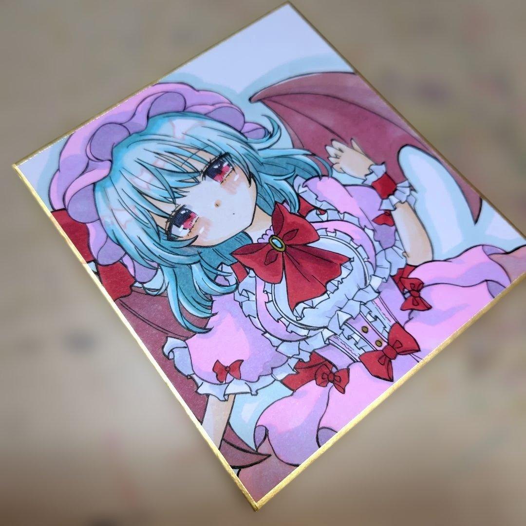 手描きイラスト☆東方project レミリア・スカーレット - メルカリ