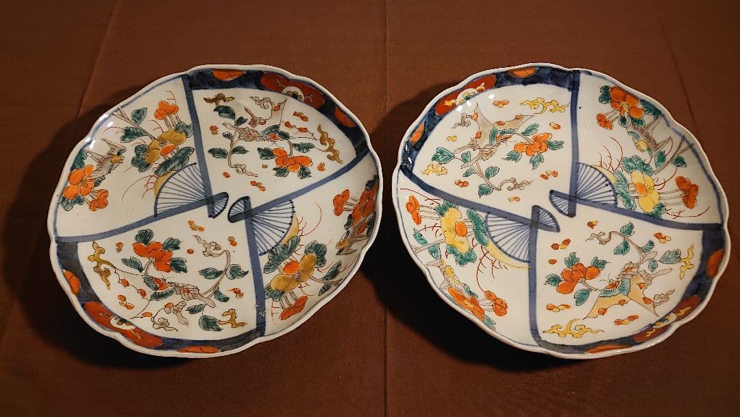 最終価格 古九谷色絵苫屋図皿（江戸前期）