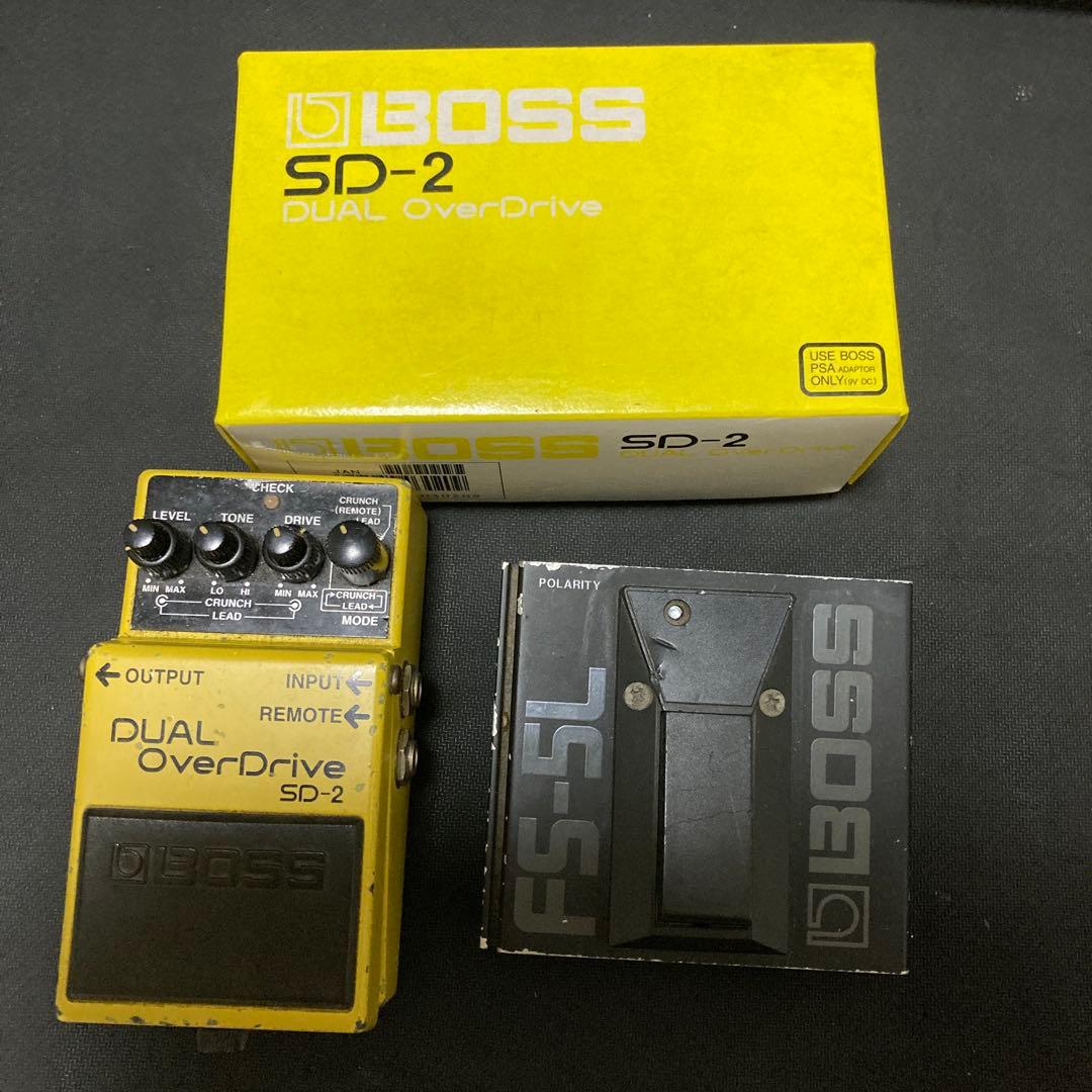 BOSS SD-2 デュアルオーバードライブ ＋FS-5L BOSS SD-2 DUAL OverDrive（中古）【楽器検索デジマート】