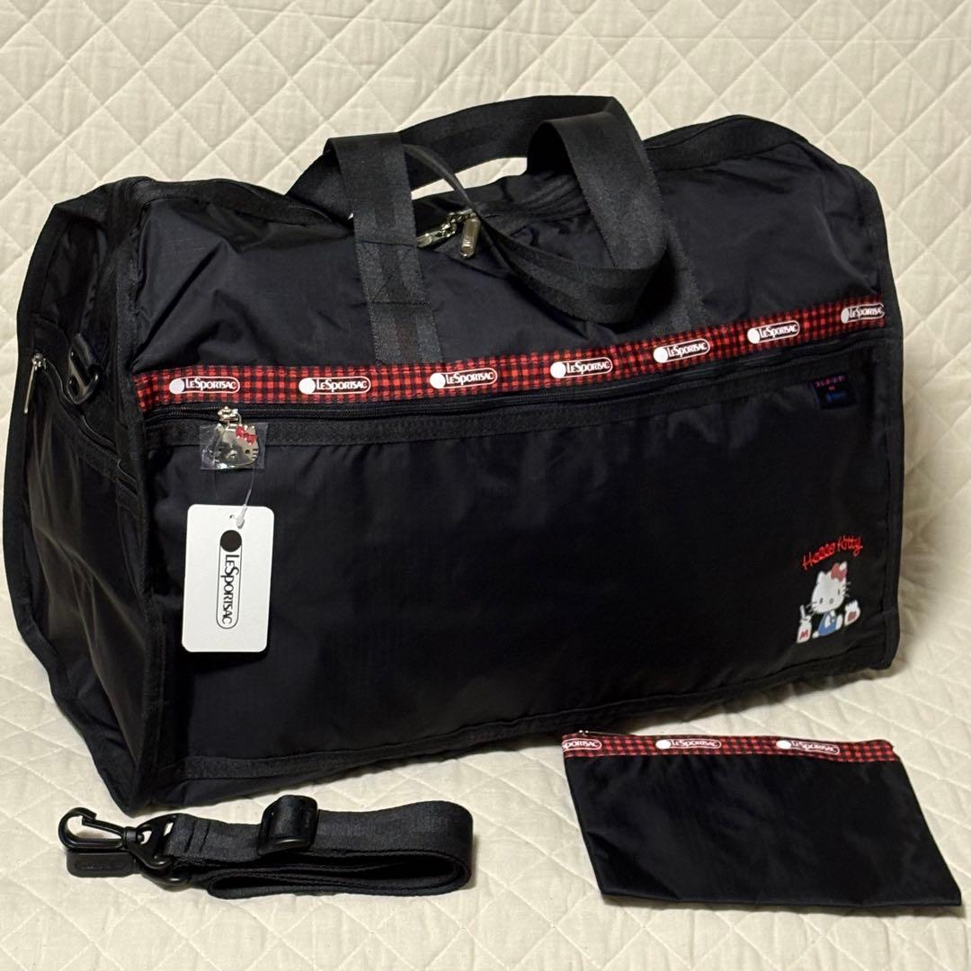 レスポートサック　ボストンバッグ　ハローキティ　フェイバリッツ　ポーチ付き