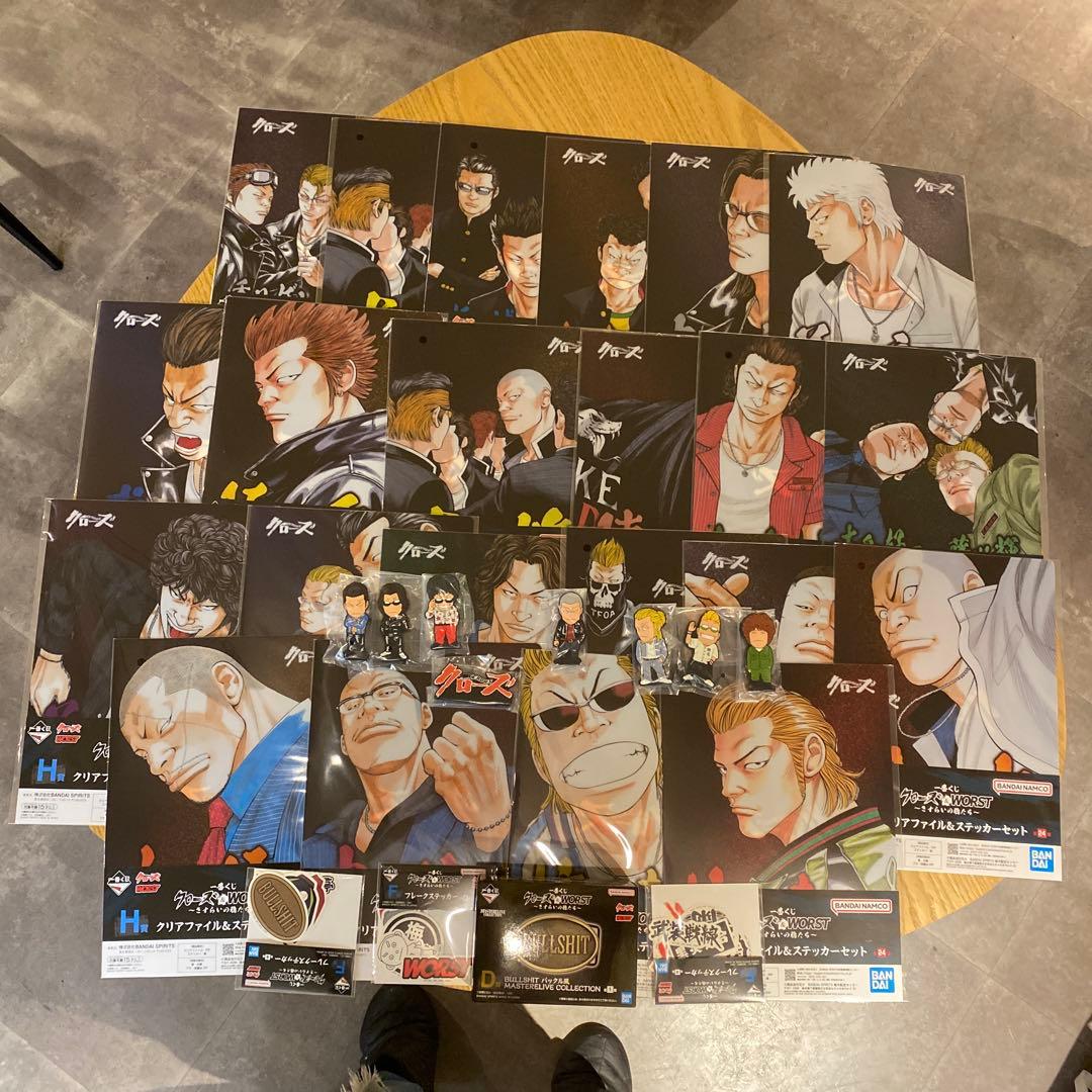 一番くじ クローズ さすらいの鴉たち D賞 I賞8個 H賞22個 F賞3個セット