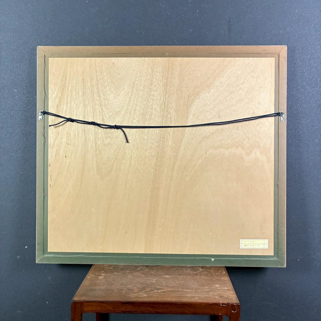 美品 アンドレ・ブーリエ「青いマリーナ」リトグラフ 直筆サイン入