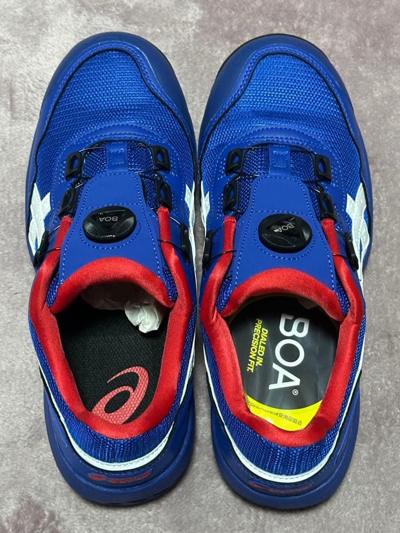 ASICS 安全靴 ブルー WINJOB CP209BOA 26cm