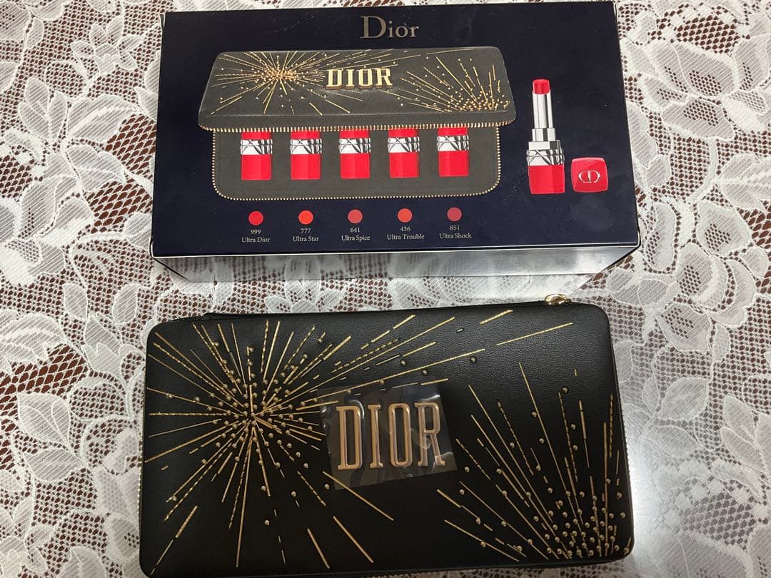 【新品　未使用】　Dior 口紅セット 5本 花火デザイン ケース付き