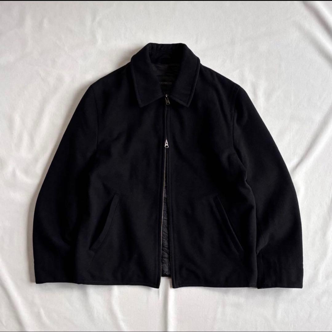 ジャケット・アウター 90s USA label wzip melton wool swing top