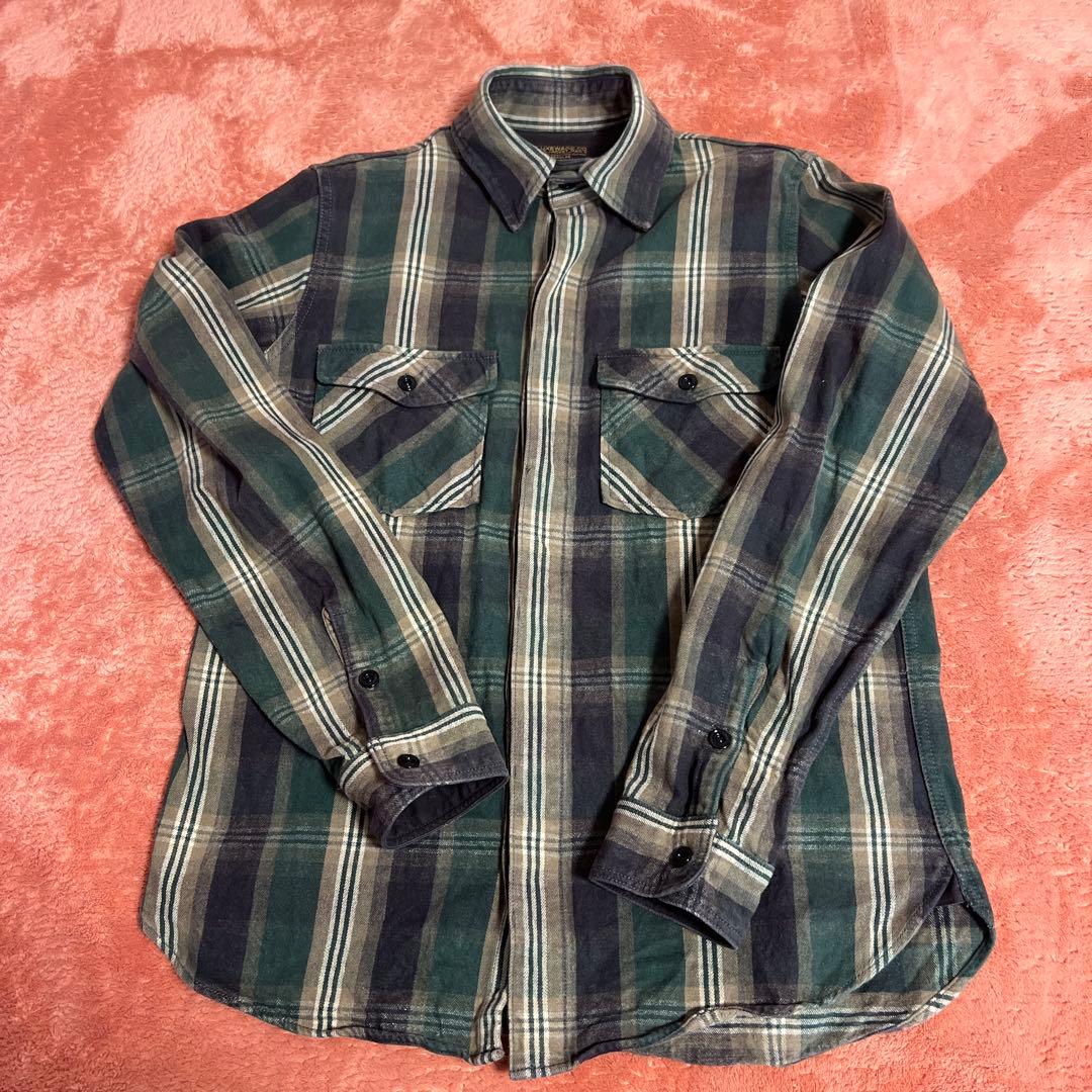 【DELUXEWARE】 HV-22 ロゼンジ XL ネルシャツ