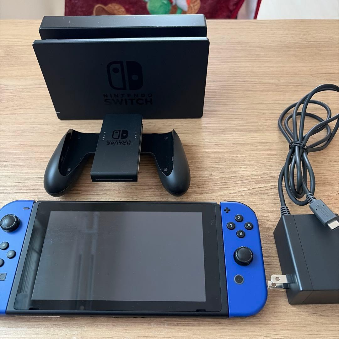 Nintendo Switch 本体 青色 ACアダプタ付き updra_4902370552607