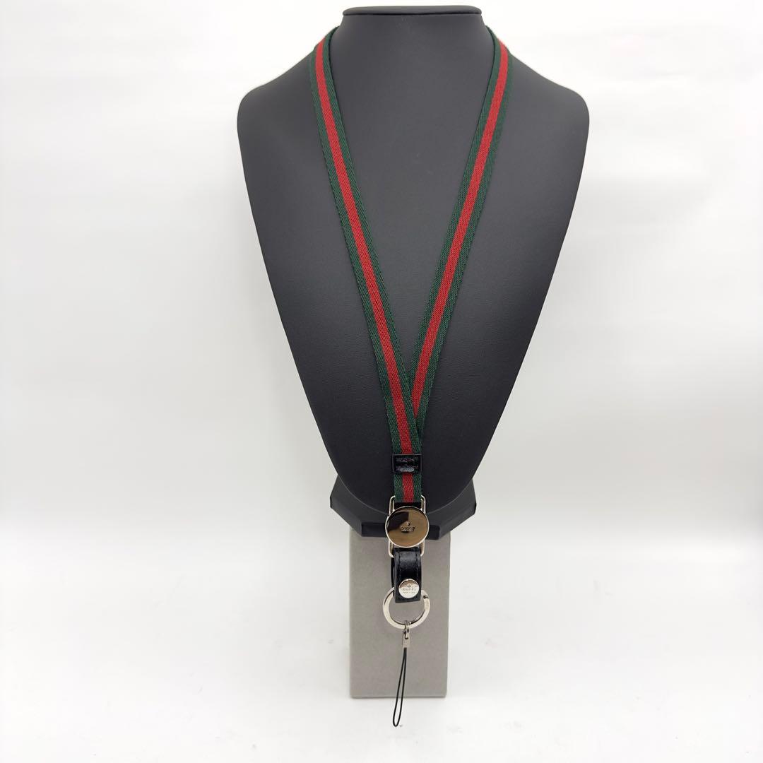 ★鑑定済★美品★GUCCI★フィアット500★ネックストラップ★