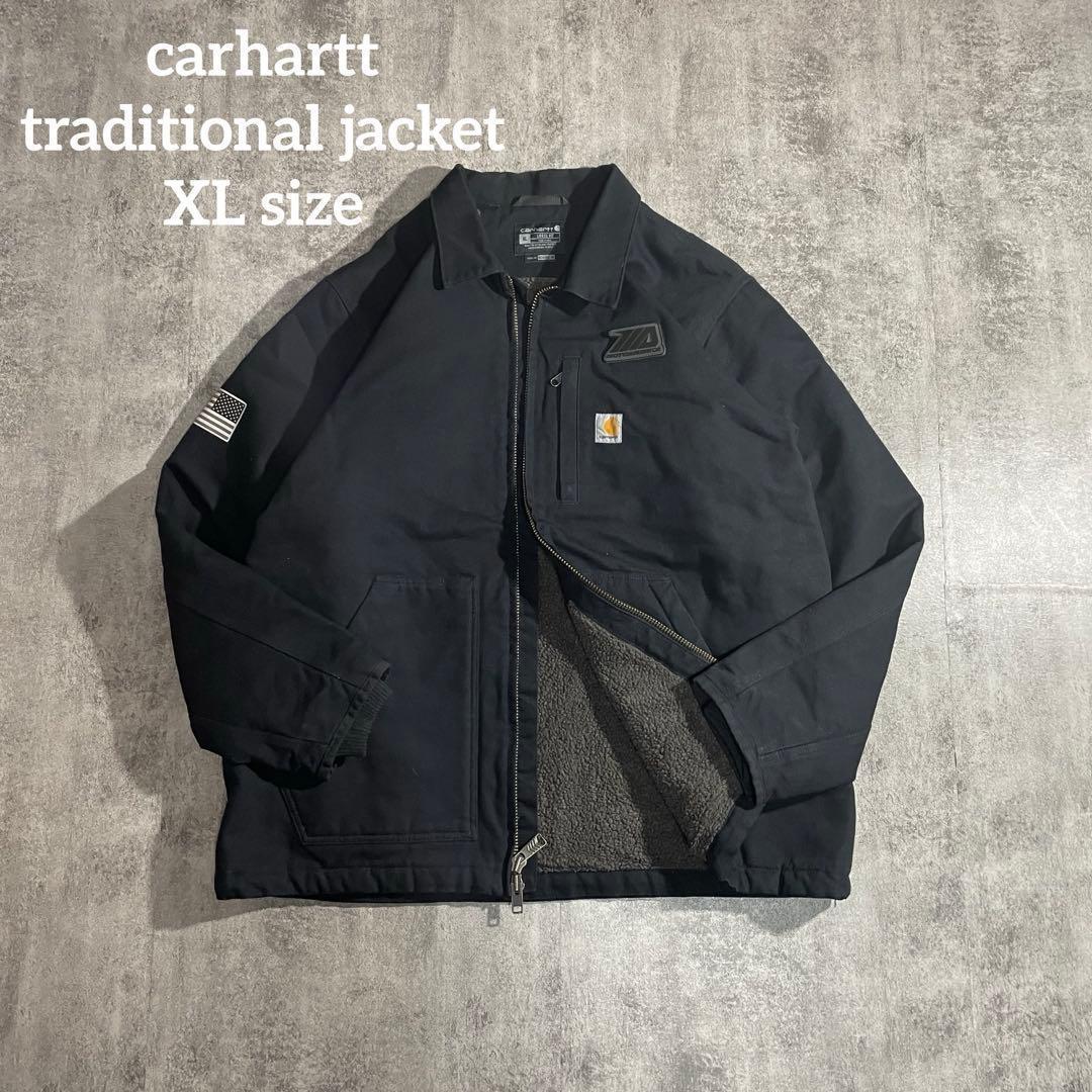XL Carharttカーハートトラディショナルジャケットダック地 裏地ボア美品