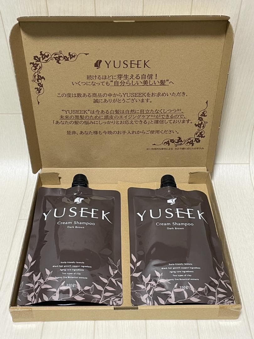 【YUSEEK】クリームシャンプー ダークブラウン 2個セット YUSEEK クリームシャンプー ダークブラウン - メルカリ