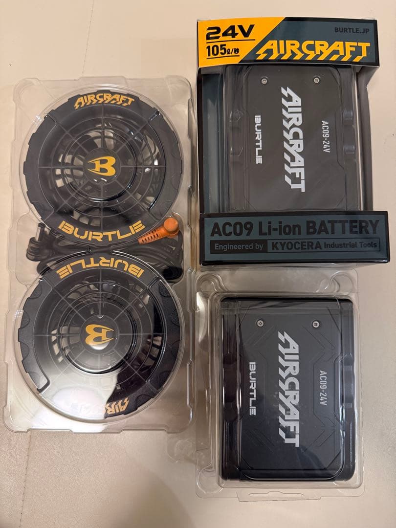 未使用バートル 24V リチウムイオンバッテリーAC-09 2個 AC370