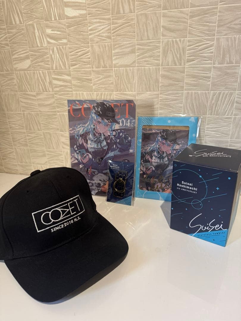 星街すいせい活動4周年記念グッズ ☄️商品情報☄️】 「#星街すいせい 誕生日＆活動4周年記念」のグッズ