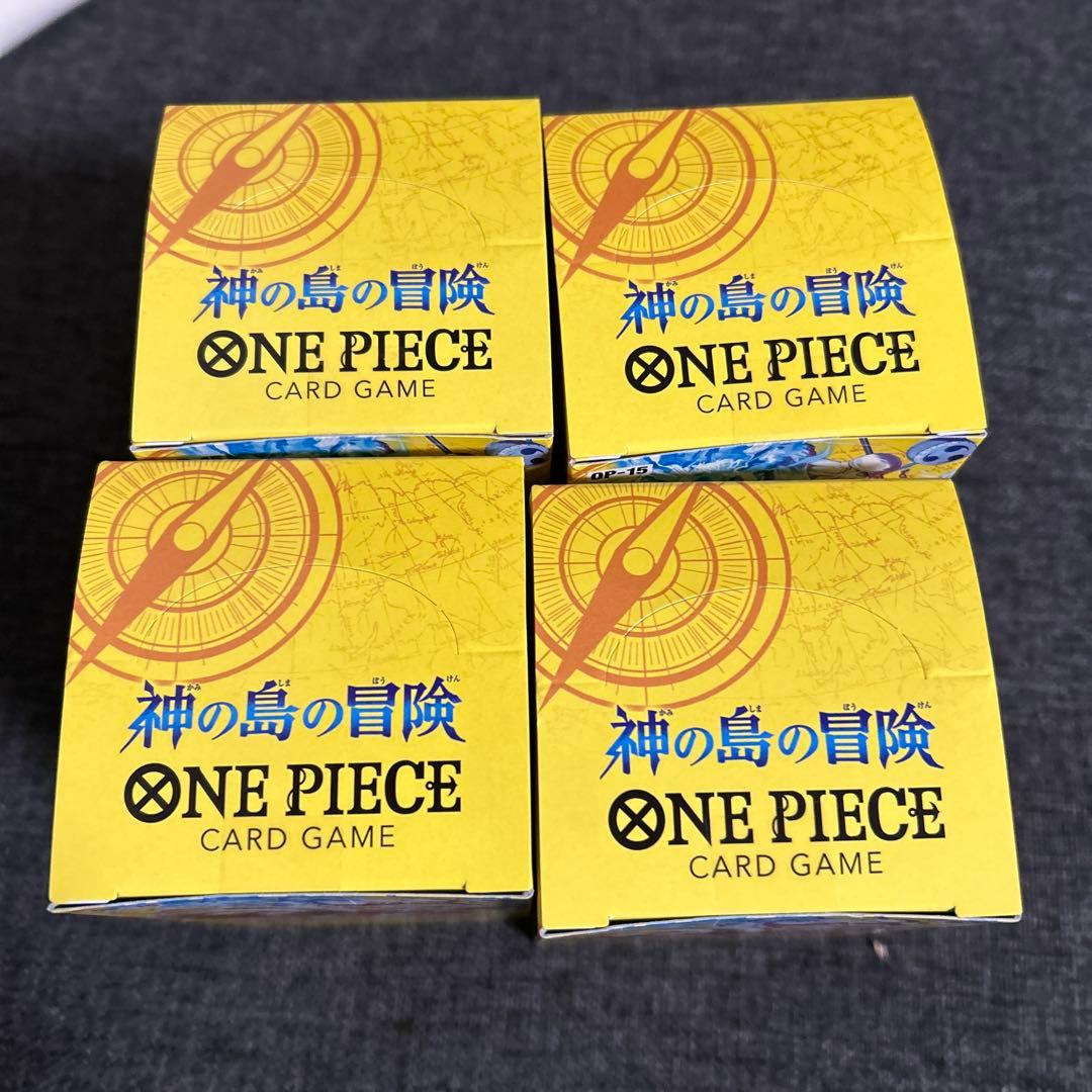 神の島の冒険 ONE PIECE ワンピースカードゲーム4BOX テープ付き