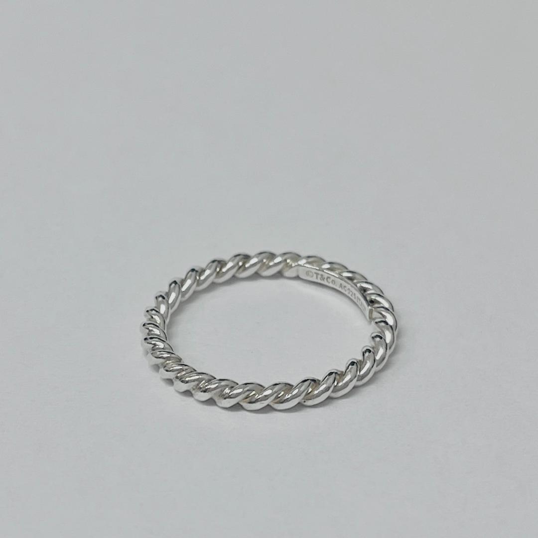 【美品】ティファニー ツイストリング SV925 13号