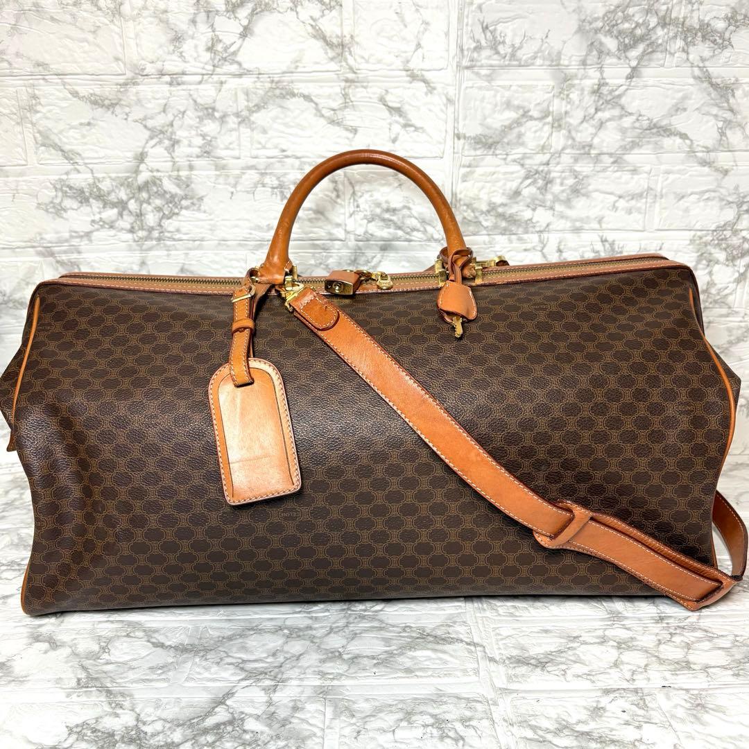 セリーヌ　CELINE マカダム　2way ボストンバッグ　トリオンフある