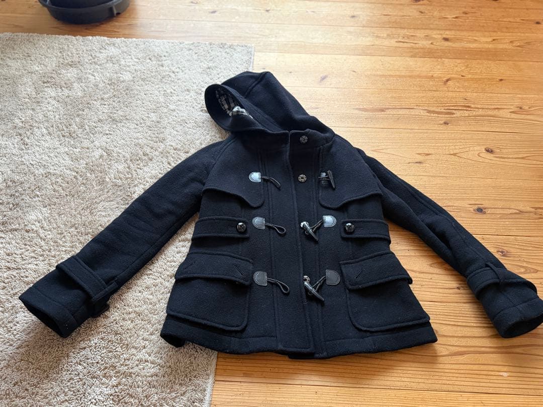 SOUMA　　　【バーバリーブルーレーベル】黒いダッフルコート