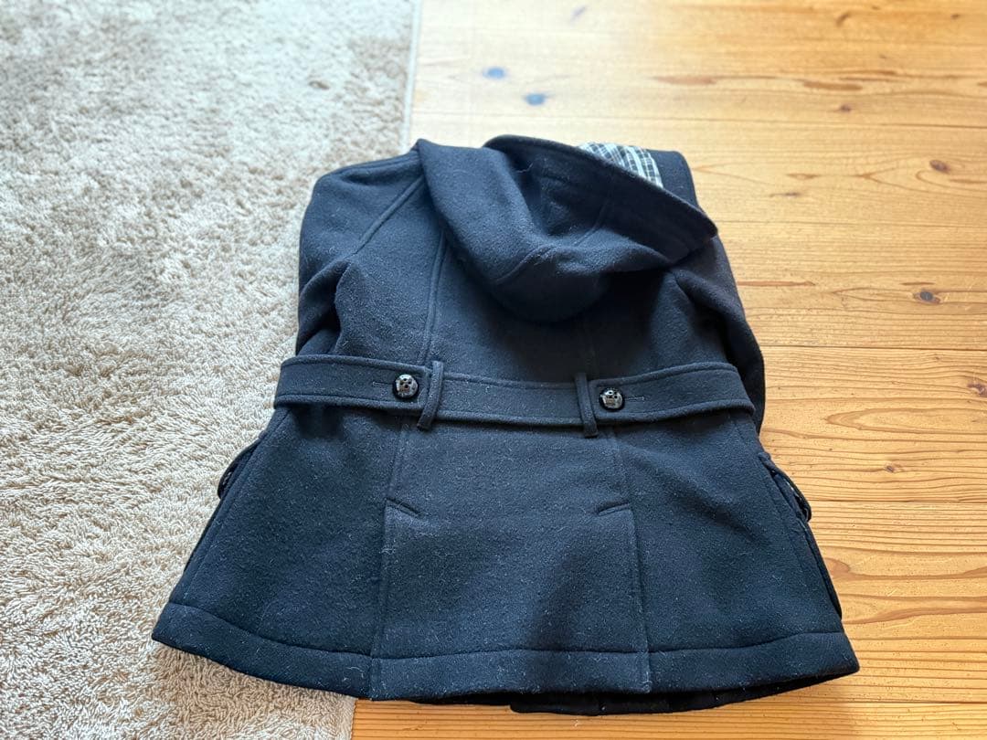 SOUMA様専用 【バーバリーブルーレーベル】黒いダッフルコート - メルカリ