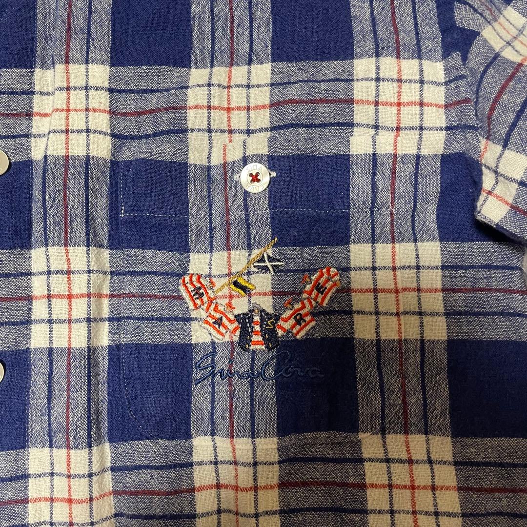 SINA COVA シナコバ チェック柄 長袖ネルシャツ - メルカリ