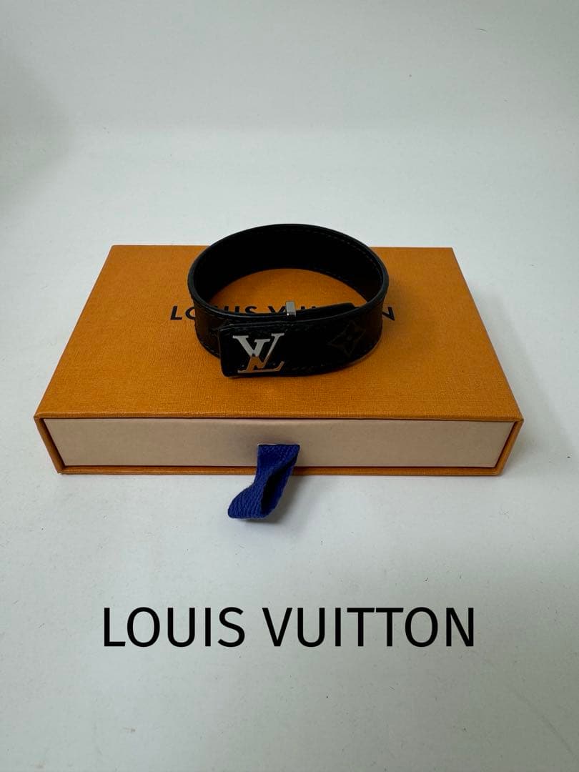 LOUIS VUITTON スリムブレスレット M6456 モノグラムエクリプス