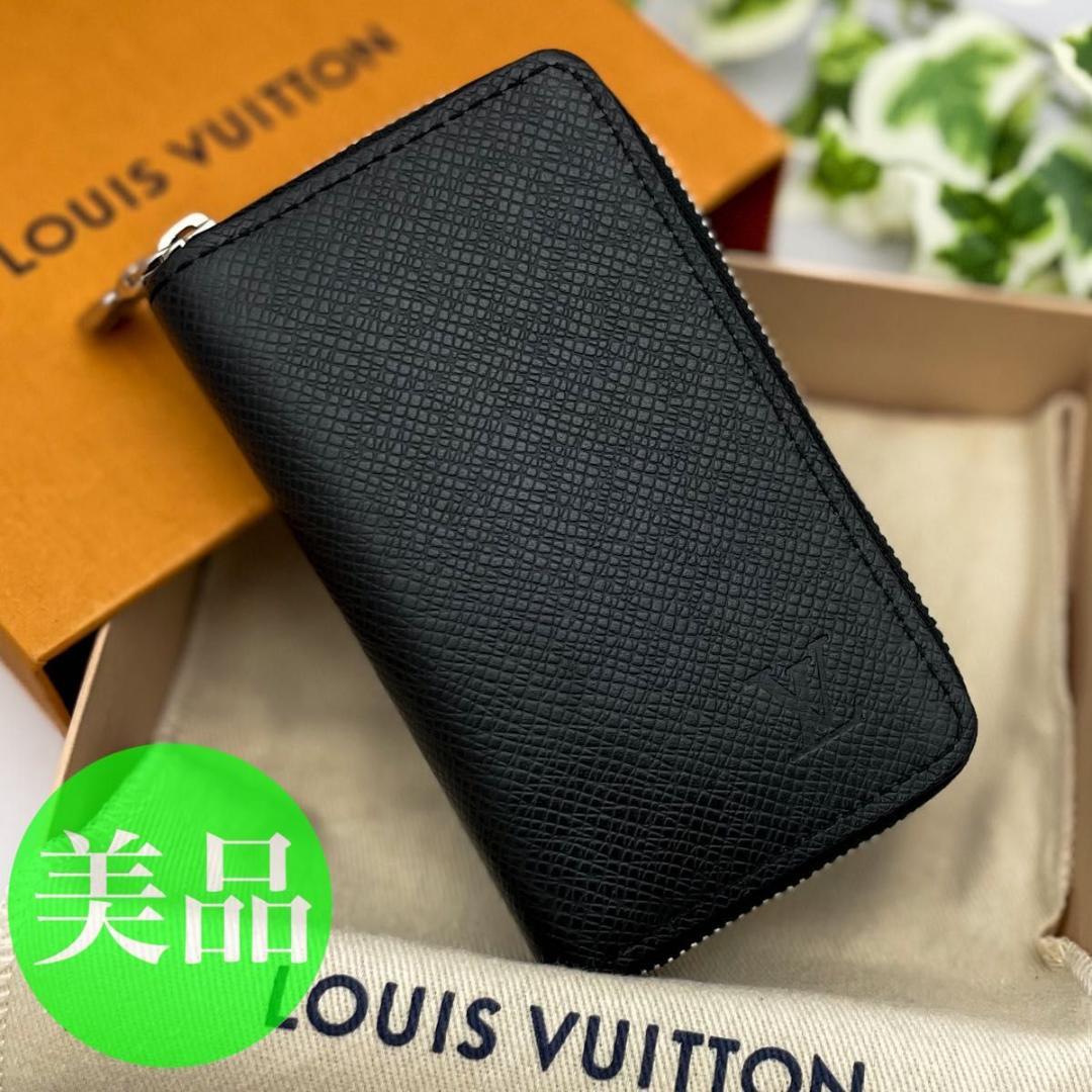 ほぼ未使用★ルイヴィトン タイガ ジッピーパース ケース 黒