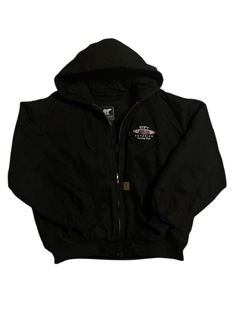 【企業物】WHITE BEARアクティブジャケット　ダッグ地　ボックスシルエット 企業物】WHITE BEARアクティブジャケット ダッグ地 ボックスシルエット