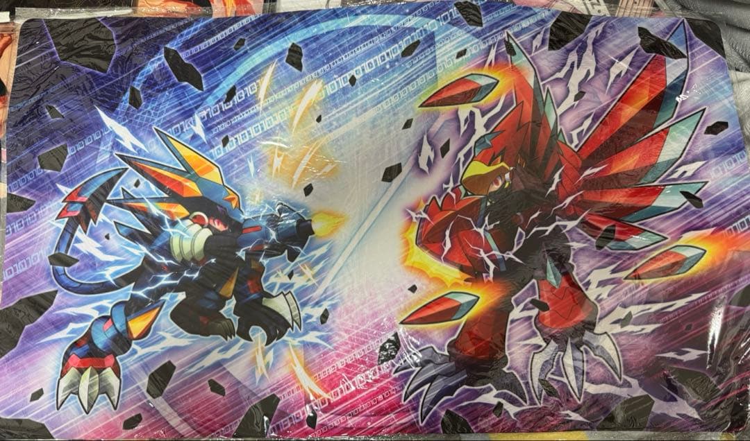 ロックマンエグゼ6 ファルザー グレイガ ビースト プレイマット　ラバーマット ロックマンエグゼ6 ファルザー グレイガ ビースト プレイマット ラバー