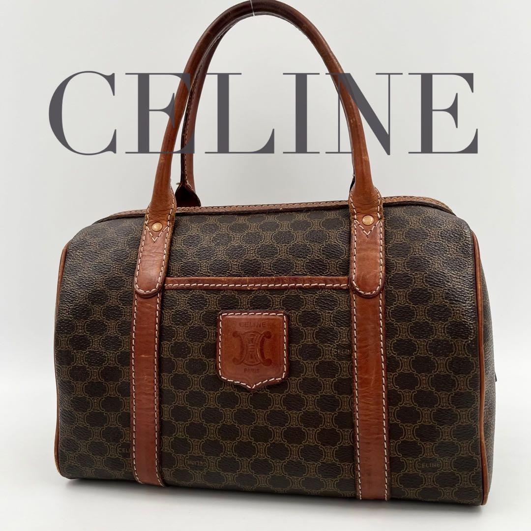 CELINE オールドセリーヌ ミニボストン 25 マカダム トリオンフ バッグ