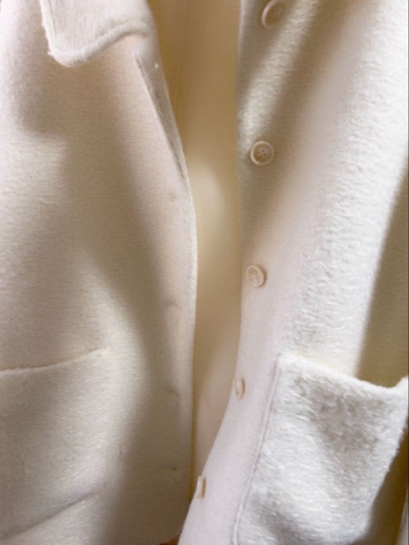 hinari ステンカラーシャギーミドルコート - メルカリ