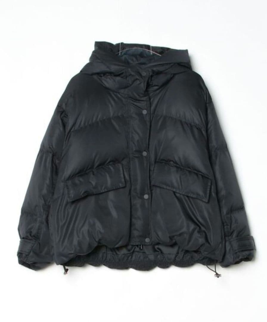 美品FRAY I.D フード ショート ダウンジャケット アウター ブラック