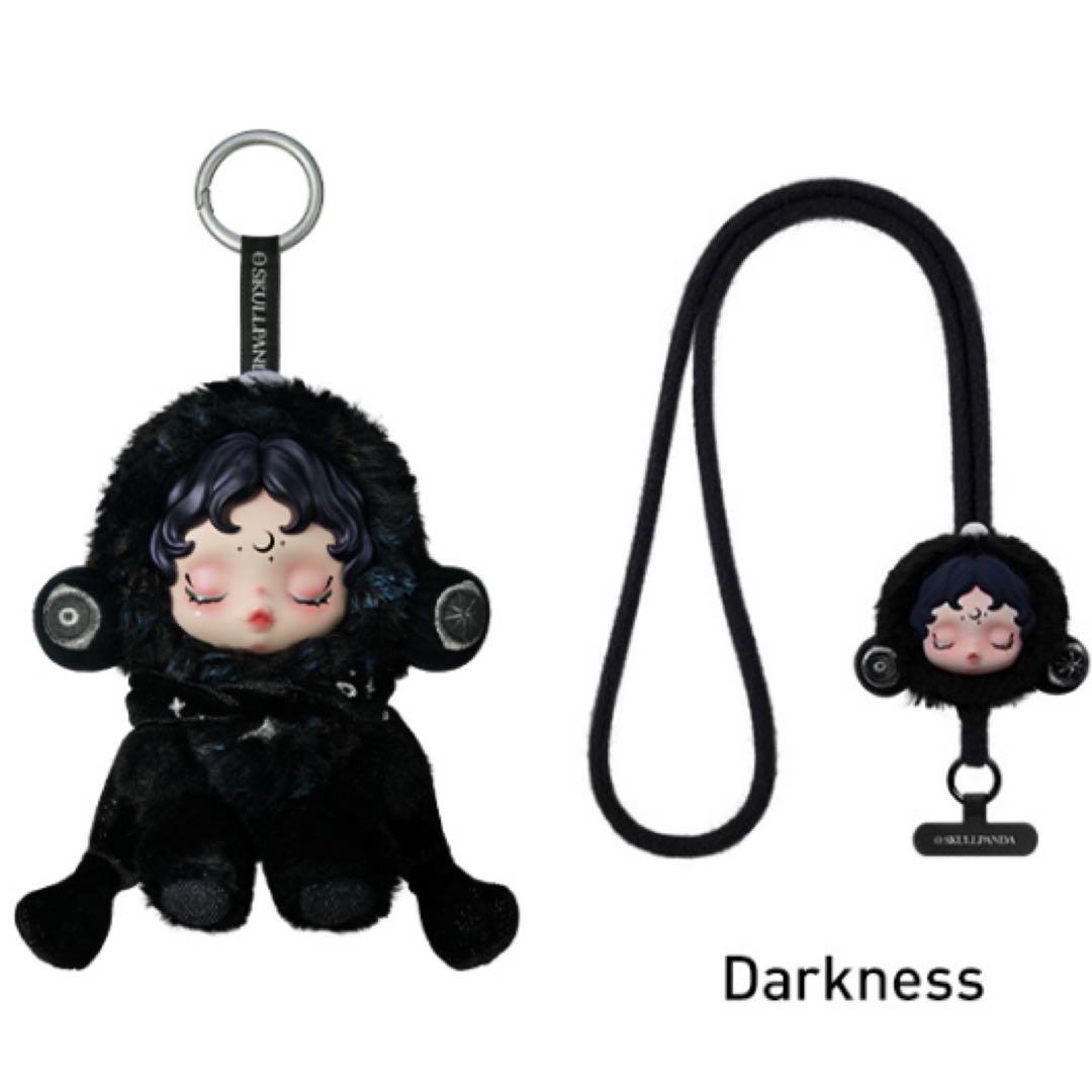 スカルパンダ Darkness ぬいぐるみペンダント スマホストラップセット