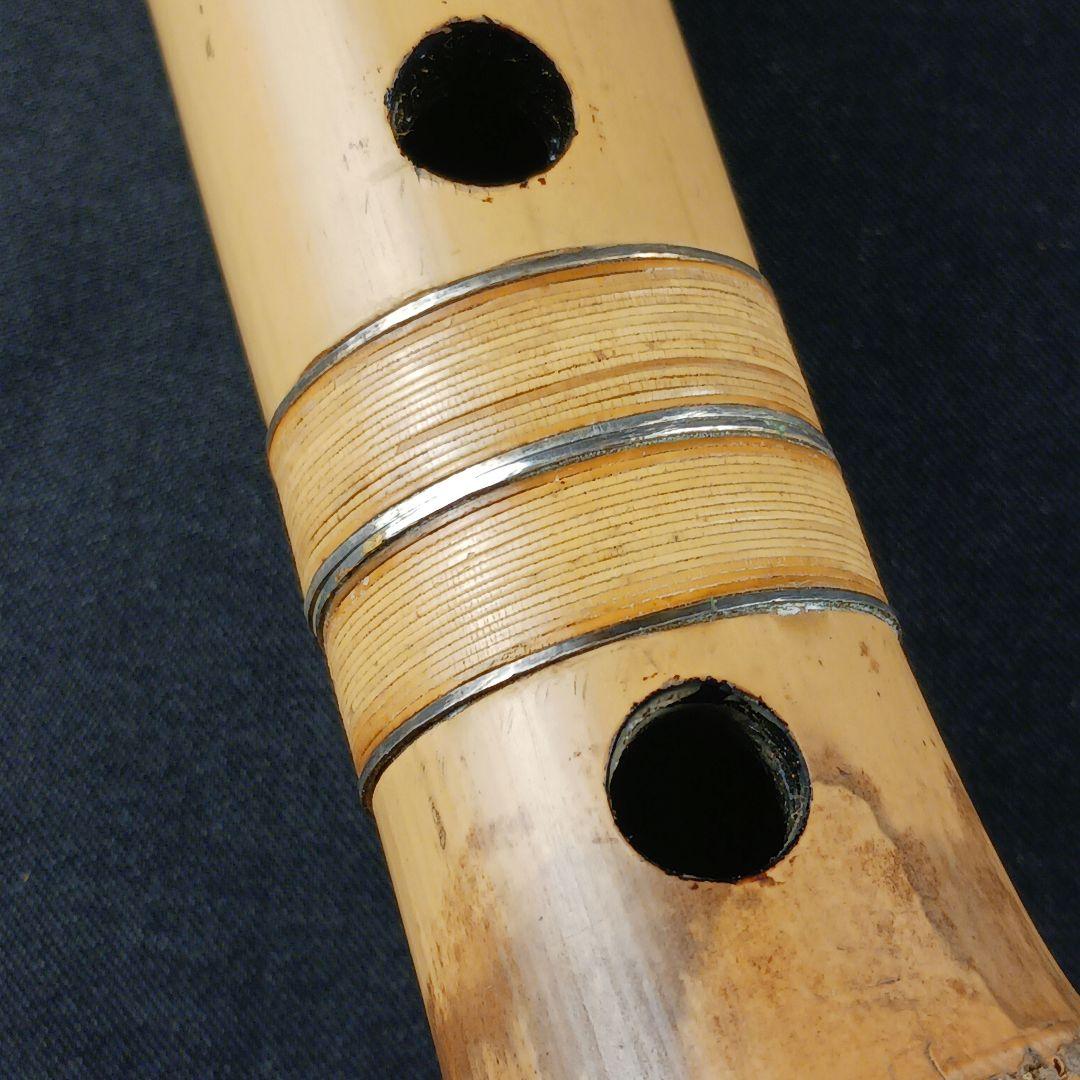 Y3110-8 琴古流 尺八 月童 銀三線 全長42.3㎝ 竹製 - メルカリ