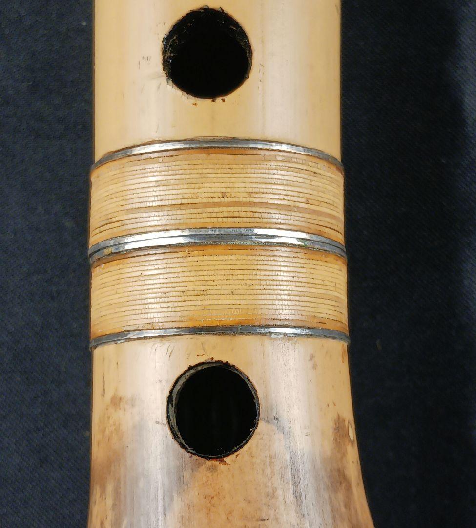 Y3110-8 琴古流 尺八 月童 銀三線 全長42.3㎝ 竹製 - メルカリ