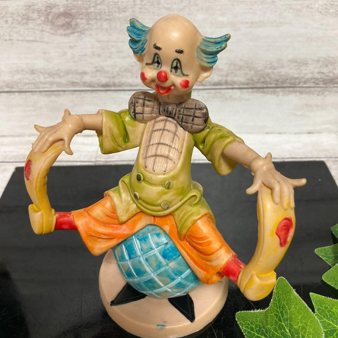 イタリア製 樹脂 ピエロ人形 置物 オブジェ インテリア コレクション