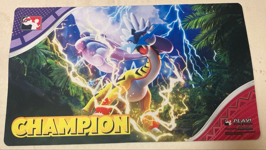 海外限定　タケルライコプレイマット 海外限定】LC 2024 タケルライコ プレイマット CHAMPION ② - メルカリ