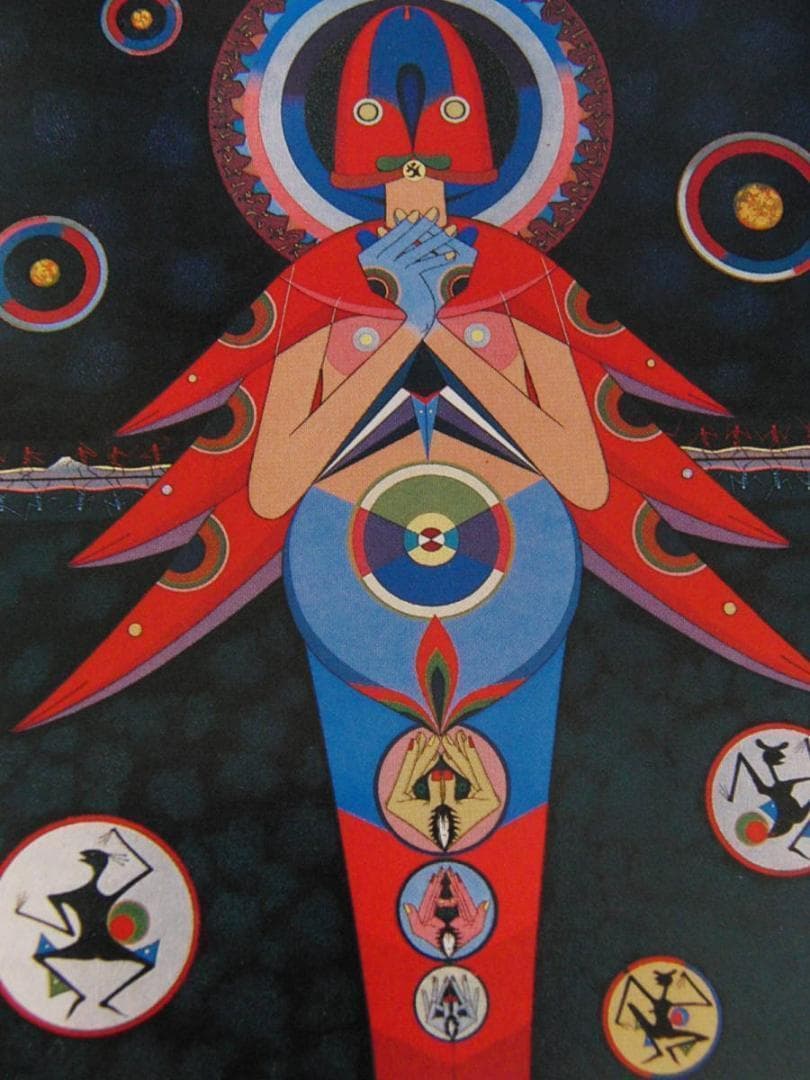 小牧源太郎、【金精融尊】、希少な額装用画集より、新品額装付、状態良好