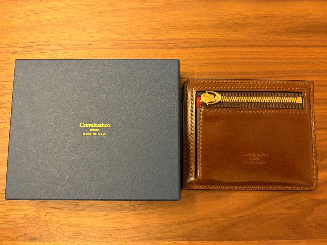 か*ぽ様 Crevaleathco コンパクトマルチウォレット アニリン染めコー
